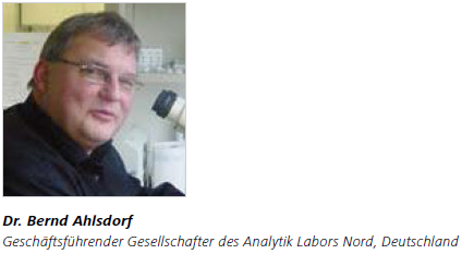 Dr. Bernd Ahlsdorf Geschäftsführender Gesellschafter des Analytik Labors Nord, Deutschland